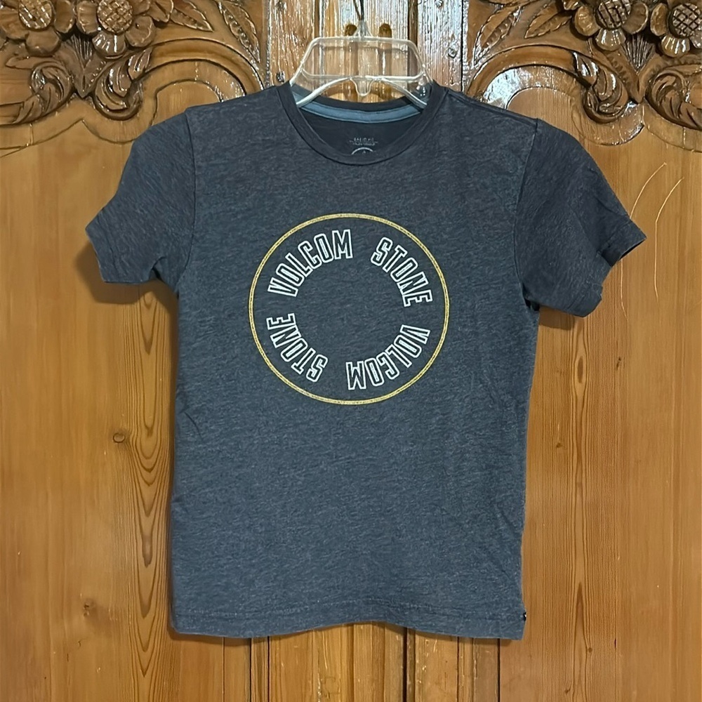 Volcom Boy’s Charcoal Gray Tee Shirt Size Small